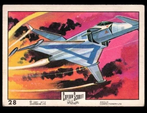 Captain Scarlet & the Mysterons: Card #28 v1 1967 Anglo Confectionery - Image 1 of 1