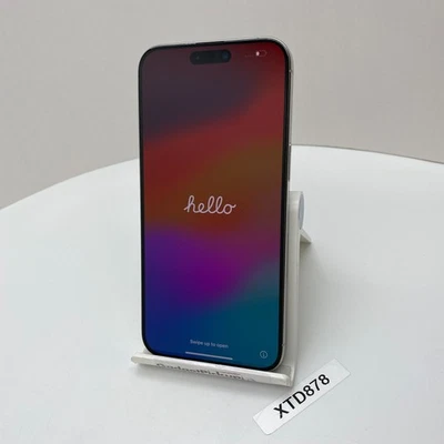 Apple iPhone 15 Pro Max - 256GB - White (AT&T/Cricket ONLY) - Good Condition - Image 1 of 4