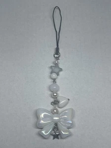 White Bow Phone Charm  - Afbeelding 1 van 1