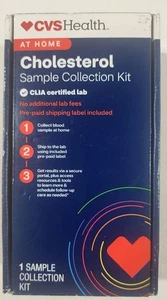 CVS Health CHOLESTERIN zu Hause Probensammlung Kit Ablaufdatum 31.05.27 NEU kostenloser Versand - Bild 1 von 4