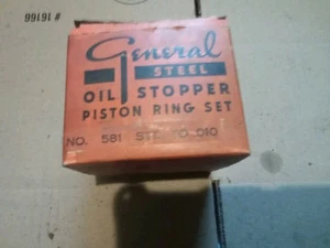 1937-42 Ford V8 85 HP piston ring set  General 581 - Picture 1 of 2