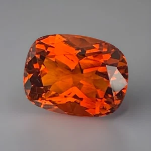 Cojín de 6,0 quilates corte mandarina citrino 12 mm - Piedra preciosa suelta de origen brasileño - Imagen 1 de 12