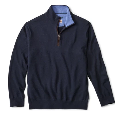 Suéter Pullover Orvis Para Hombres Lana Merino 1/4 Cremallera 2.0 Nuevo Sin Etiquetas $149 Foto 1 de 4