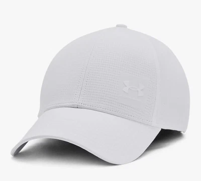 Under Armour 1383438 Men's Iso-Chill ArmourVent Stretch Hat Baseball Cap White M - Image 1 of 4