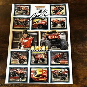Signierte Scott Buetow Iron Man 2013 Monster Jam Heldenkarte Autogramm - Bild 1 von 2