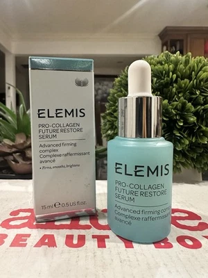 Suero reafirmante ELEMIS Pro-Collagen FUTURE RESTORE - 0,5 OZ / 15 ml NUEVO en CAJA Foto 1 de 2