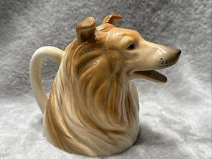 Jarra de salsa para perro Collie Creamer Lassie de colección de los años 40 ocupada JAPÓN. - Imagen 1 de 16