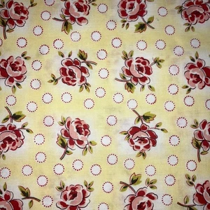 USA Cotton Windham Fabrics Rose Print 110×50cm - Picture 1 of 4