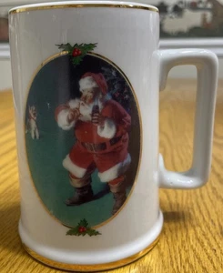 Taza de porcelana Coca-Cola 1996 edición coleccionista "When Friends Drop In" 4,5" 10 oz - Imagen 1 de 10