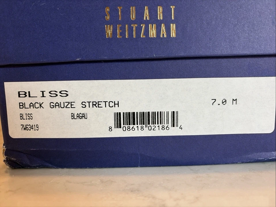 Zapatos de salón Stuart Weitzman negros elásticos con 3 tacón de charol para mujer 7 M. Foto 1 de 4