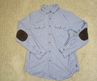 Vineyard Vines Shirt Mens Medium Blue Slim Fit Crosby Performance Elbow Patches - Image 1 of 4