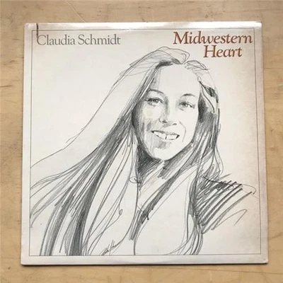 CLAUDIA SCHMIDT MIDWESTERN HEART LP 1981 WITH INNER SLEEVE - SAW CUT IN COVER US - Image 1 of 2