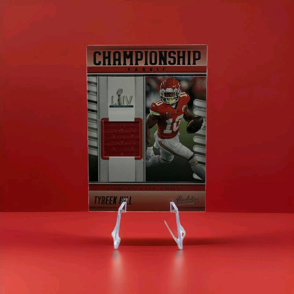Tyreek Hill 2023 Panini Absolute #CF-9 Championship Fabric Jersey NFL Chiefs - Image 1 of 2