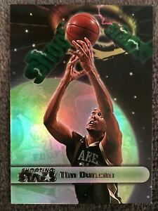 1997-98 Wheels Rookie Thunder / Shooting Stars Tim Duncan San Antonio Spurs Card