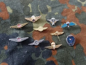 A51-5) 10 Fallschirmjäger verschiedene Pins Springerabzeichen - Bild 1 von 7