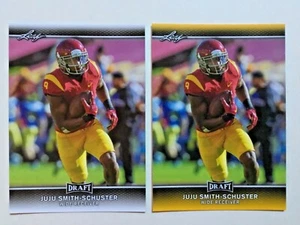 JuJu Smith-Schuster, 2017 Leaf Draft #45, & Gold Parallel, ROOKIE CARDS RC + LOT - Picture 1 of 4