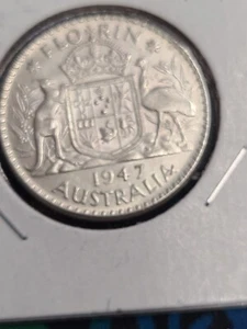 1947 Australia 1 Florin - Picture 1 of 2