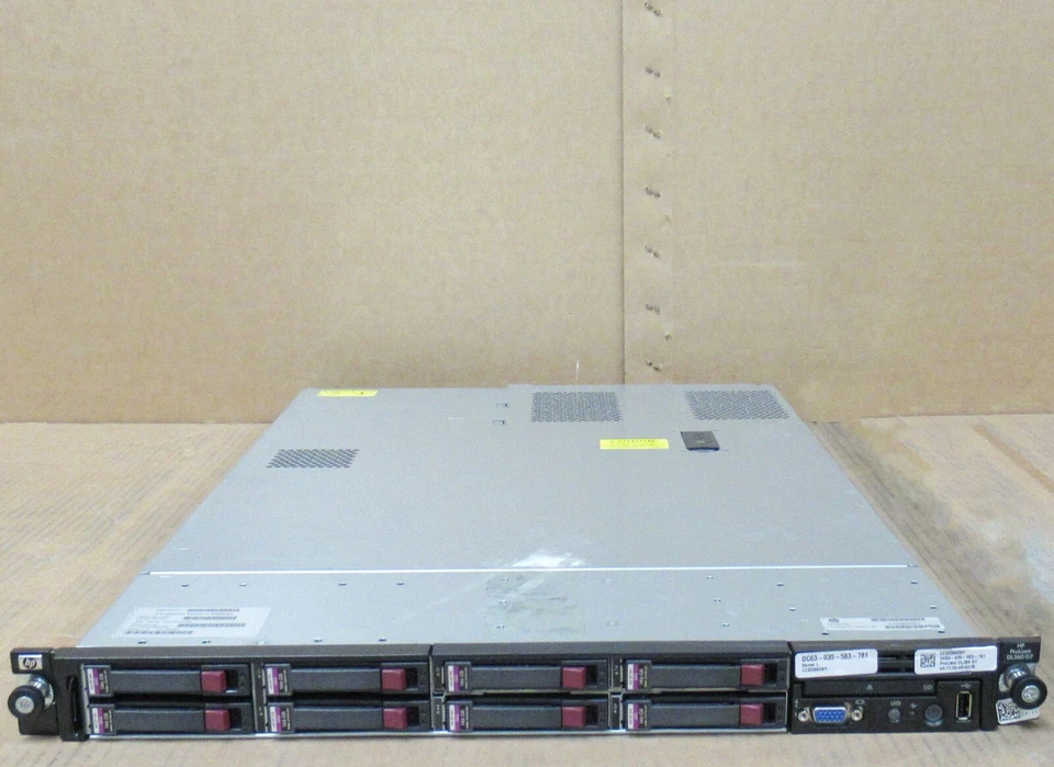 HP ProLiant DL360 G7 2 x Xeon E5620 2.4GHz 120GB 8 x 146GB 15K SAS 1U Server - Image 1 of 2