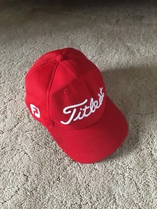 Gorra de golf Titleist roja PRO V1 FJ gorra de malla bordada grande -pequeña - mediana - Imagen 1 de 3