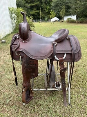 Jeff Smith Cutting Saddle 16in - Image 1 of 4