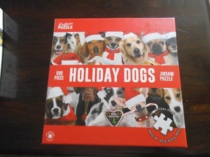Professor Puzzle  500 Piece Puzzle - * Holliday Dogs *  Complete,  New & Sealed - Picture 1 of 2