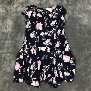 Urban Outfitters Cooperative Dress Womens Small Blue Pink Floral Drop Waist