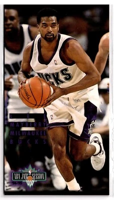 1994-95 Fleer NBA Jam Session - #107 Lee Mayberry Milwaukee Bucks  - Image 1 of 2