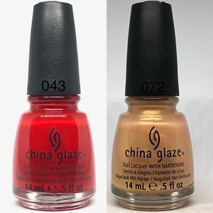 China Glaze Nail Polish Vermillion + Golden Meringue - Picture 1 of 1
