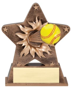 5.5" Softball Trophy Personalized Free - Picture 1 of 2