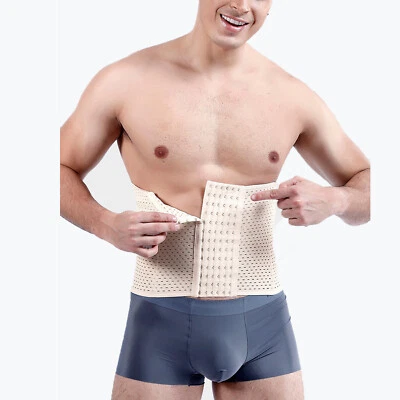 Hombres Quema Grasa Sauna Cinturón Abdomen Modelador Corporal Faja Vientre Adelgazante Cintura Entrenador Foto 1 de 4