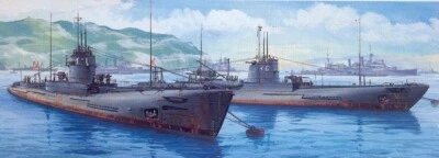 Aoshima 431 I-1 & I-6 Japanese Navy Submarine - U-Boot 1:700