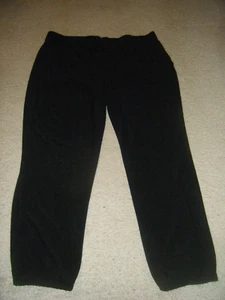 WHITE HOUSE BLACK MARKET "THE JOGGER" STRETCH BLACK ELASTIC WAUST PANTS Size M - Picture 1 of 4