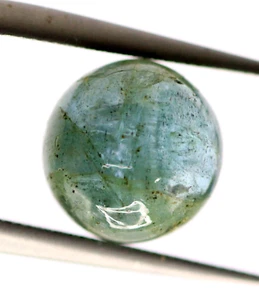 Piedra preciosa de Zambia sin tratar de forma redonda suelta esmeralda verde natural de 4,21 quilates - Imagen 1 de 11