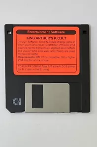 King Arthur’s K.O.R.T. IBM PC Game 3.5 Inch Floppy Disk Shareware Version - Picture 1 of 2
