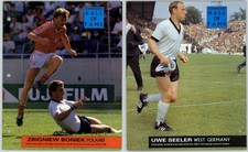 Zbigniew Boniek / Uwe Seeler - Hall Fame- Orbis Football Collection 1990-91 Page