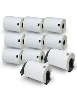 DK-11240 Barcode Etiketten kompatibel mit Brother, 102 mm (B) x 51 mm (L) 10 Rollen - Bild 1 von 3