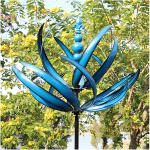 Wind Spinner for Yard and Garden - Large Metal Kinetic Wind Sculptures, Yard Art - Picture 1 of 6