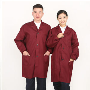 Adults Unisex Coat Overall Pocket Work Safety Jackets Protective