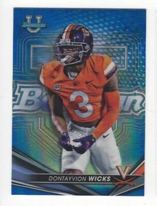 2022 Bowman U Best Blue Refractor DONTAYVION WICKS #d /150! Packers 104/150 UVA - Picture 1 of 2