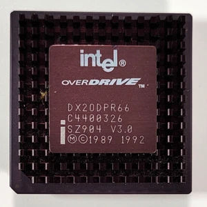 Intel DX20DPR66 CPU – Vintage 486 DX2 66MHz Processor - Picture 1 of 2