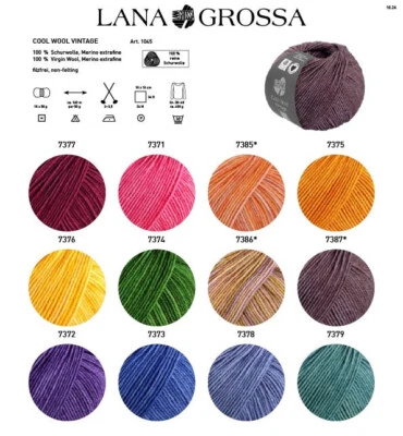 Lana Grossa Cool Wool Vintage – Hochwertige Wolle für vielseitige Strickideen - Bild 1 von 3
