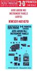 Kits World Decals 1/48 3D Decals HAWKER HURRICANE INSTRUMNENT PANEL SET Airfix