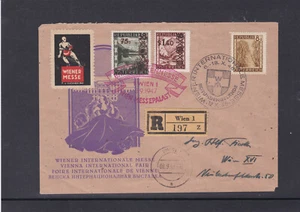 Schmuckkuvert mit Vignette Wiener Messe mit Sonderstempel TOP Beleg - Foto 1 di 3