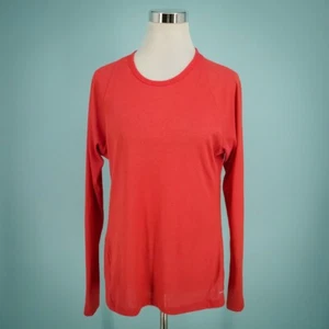 Patagonia Size Large L Red Capilene 2 Lightweight Crew Long Sleeve Baselayer Top - Picture 1 of 6