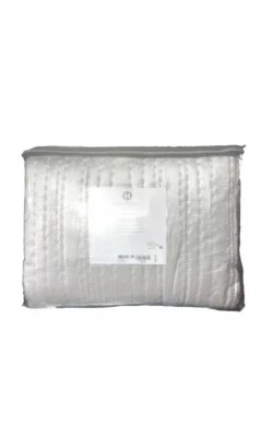 Hotel Collection KING Velvet Coverlet Set With Euro Shams Silver/Palladium $1195 - Image 1 of 2