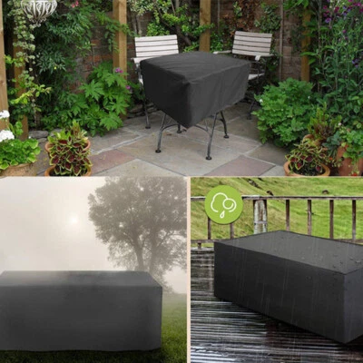 Waterproof Table Chairs Set Cover Patio Home Garden Outdoor Furniture Sun Shade - Image 1 of 4