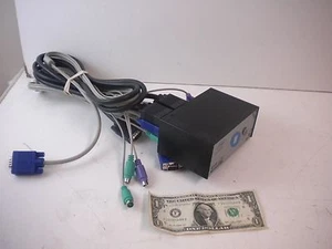 Interruptor de 2 puertos Linkskey LKV-DM02SK KVM monitor doble - Imagen 1 de 6