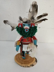 Morning Singer Kachina Doll 6.5" Tall Signed Navajo Hopi Wooden Hand Carved - Picture 1 of 7