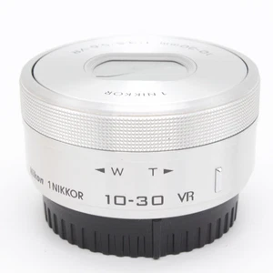 Nikon 1 NIKKOR 10-30mm f/3.5-5.6 VR Lens Silver CX Format Tested Working Used - Picture 1 of 5
