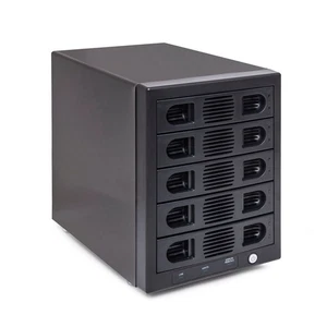 Boîtier disque dur externe USB 3.0 / RAID eSATA HDD 2,5" et 3,5" 5 baies - Photo 1/7
